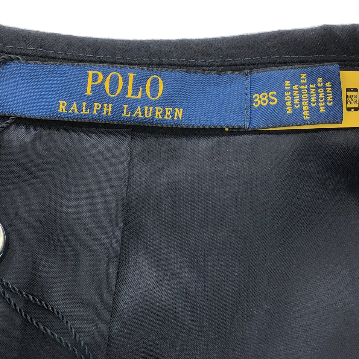 [狀況良好] POLO RALPH LAUREN |金屬紐扣現代華達呢西裝外套 | 38S |海軍 |男士