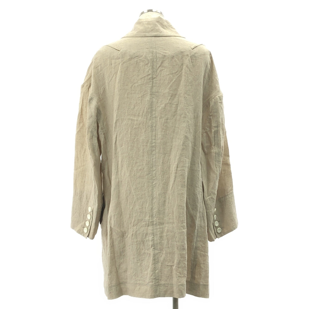 REGULATION Yohji Yamamoto / レギュレーションヨウジヤマモト | 2019SS | リネン ジップ トレンチコート | 2 | ベージュ | メンズ