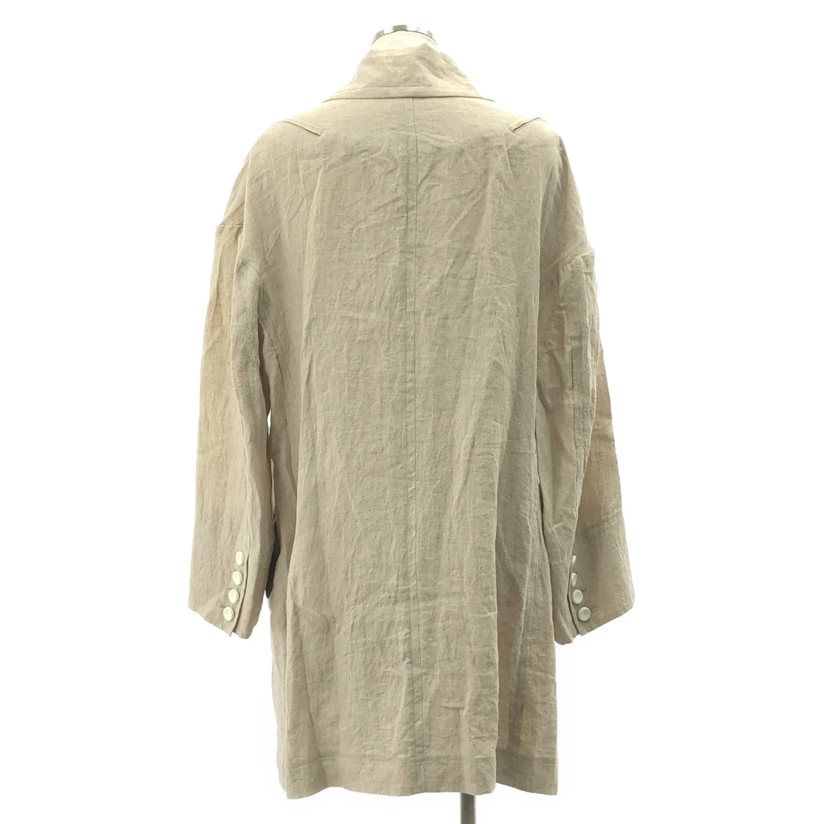 REGULATION Yohji Yamamoto | 2019春夏 | 亞麻拉鍊風衣 | 2碼 | 米色 | 男款