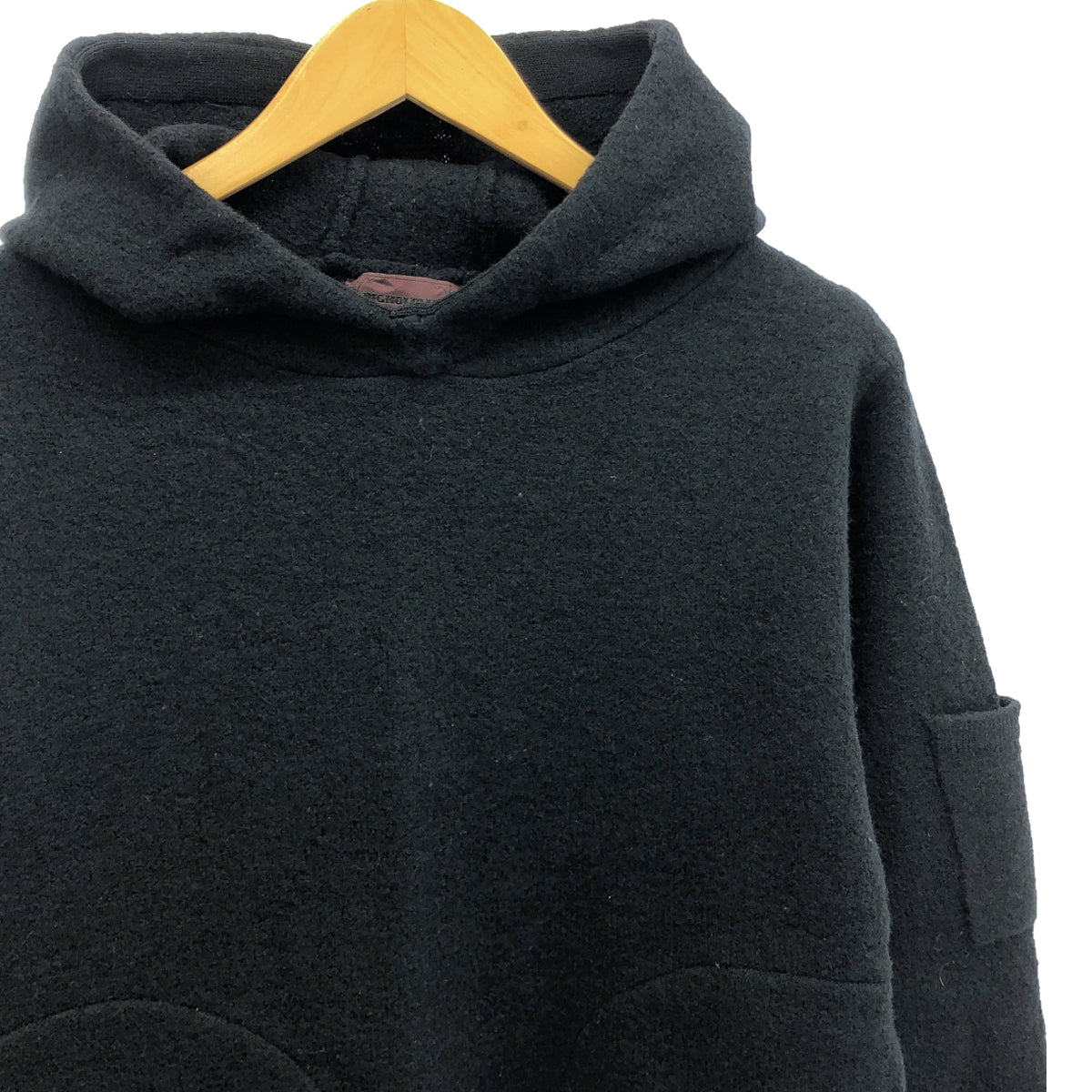 TMT | Wool Pullover Hoodie | L | Black | Men's