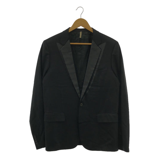 Dior homme | 2004SS | Edith Slimane wool lapel print 1B tailored jacket | Black | Men's