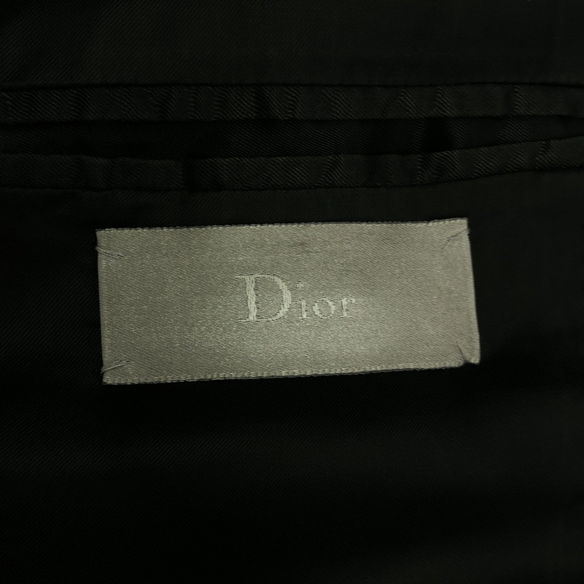 Dior homme / ディオールオム | 2004SS | エディスリマン期 ウール ラペルプリント 1B テーラードジャケット | ブラック | メンズ