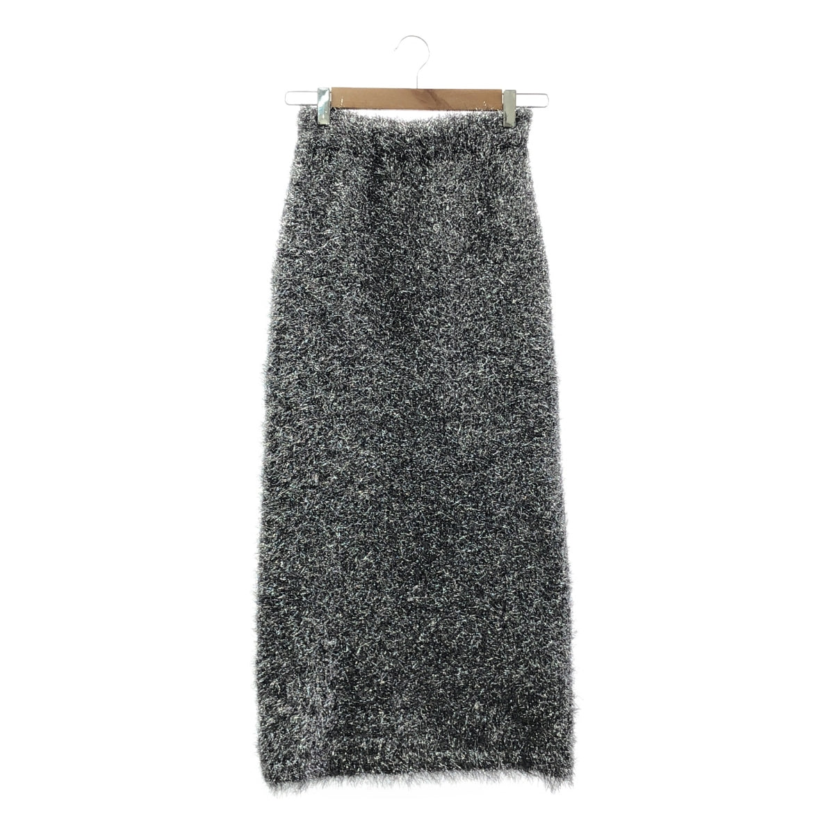 [近新] Framework | 2023 秋冬 | 羽毛金銀絲針織裙 / 有襯裡 | F 碼 | 銀色 | 女款