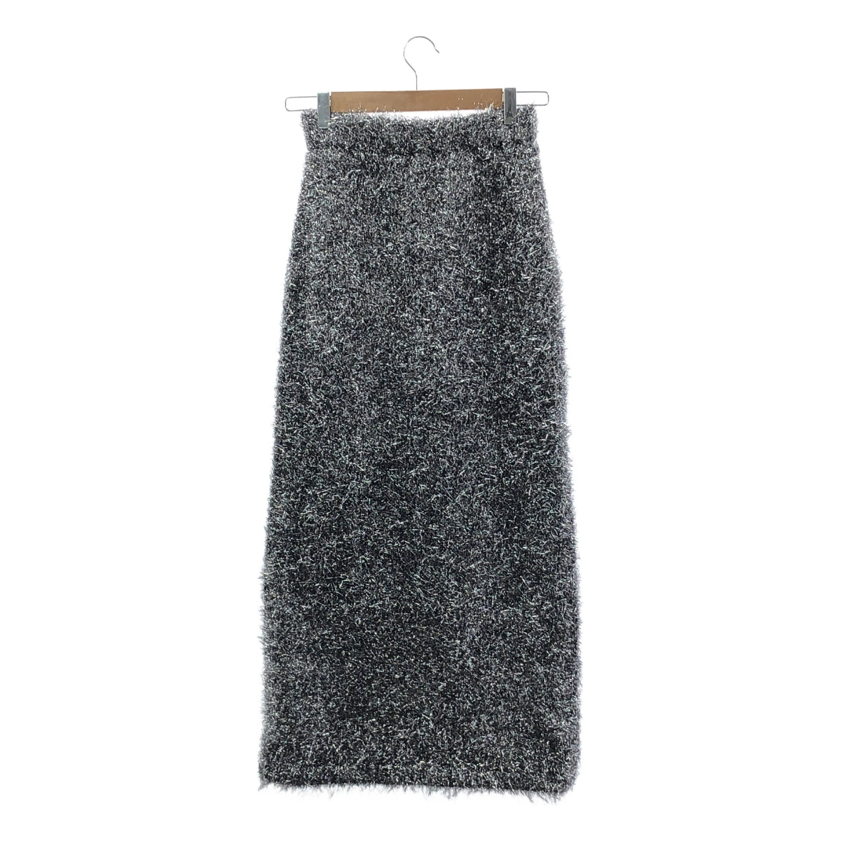 [近新] Framework | 2023 秋冬 | 羽毛金銀絲針織裙 / 有襯裡 | F 碼 | 銀色 | 女款