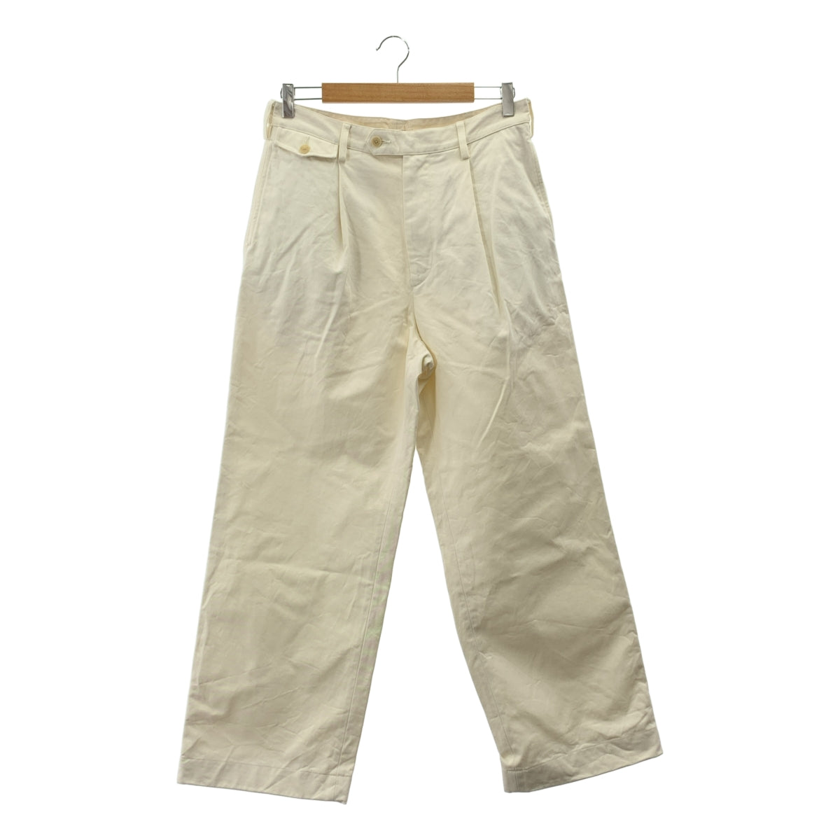 AURALEE / 오라리 | WASHED FINX CHINO ONE-TUCK PANTS 치노 원택 팬츠 | 3 | 남성