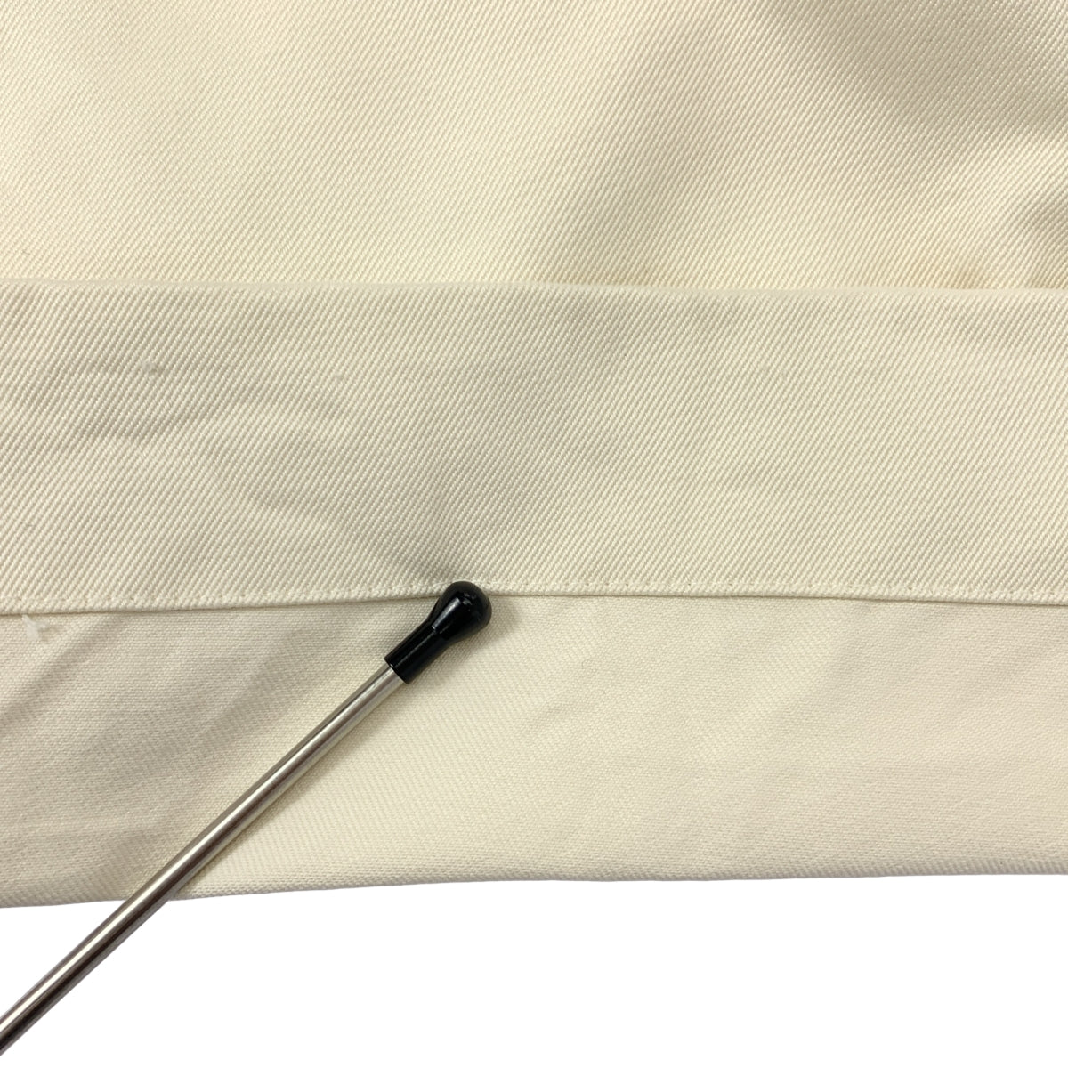 AURALEE | 水洗 Finx 斜紋布單褶褲 | 3 碼 | 白色 | 男款