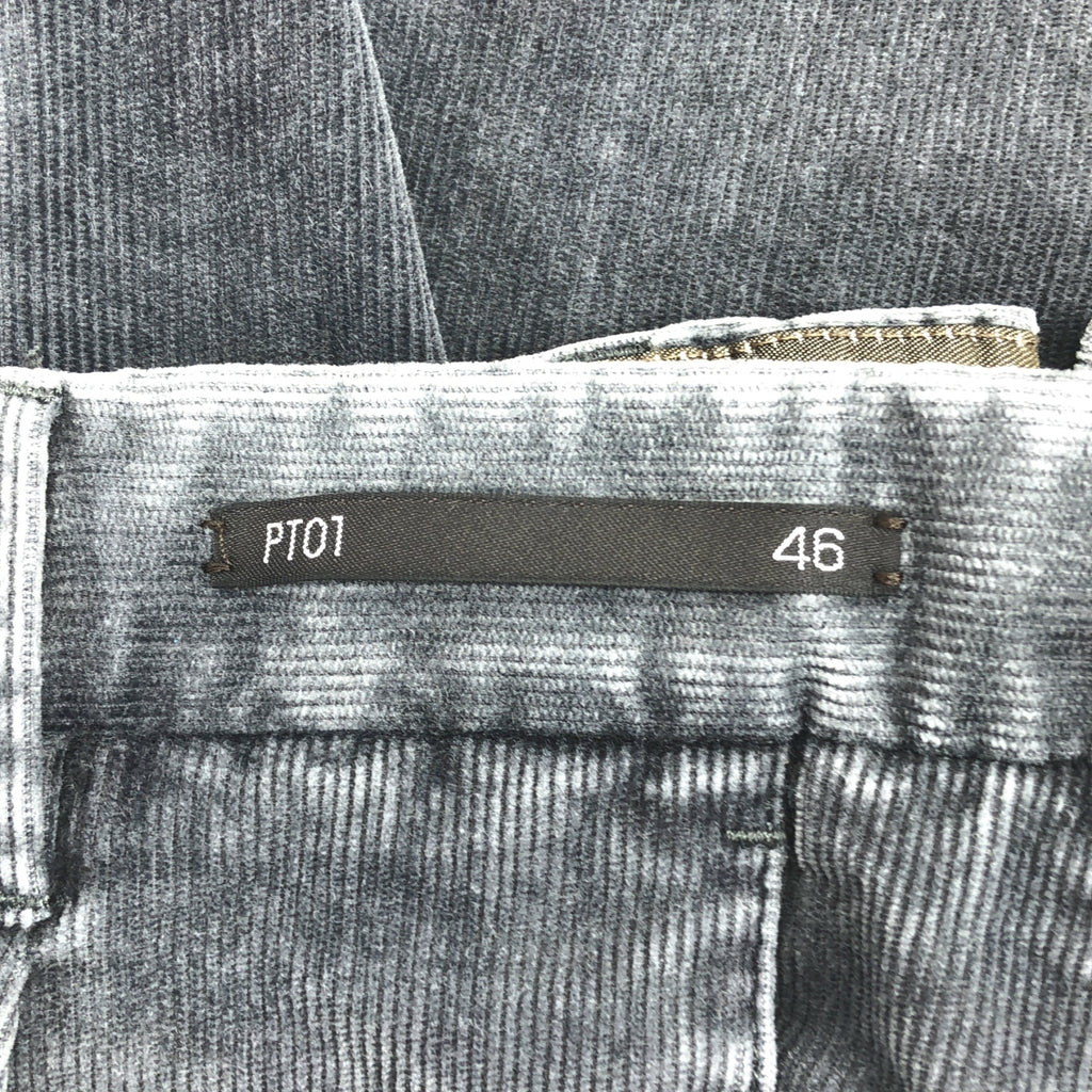 PT01 | 超修身/彈性/燈芯絨休閒褲 | 46碼 | 灰色 | 男款