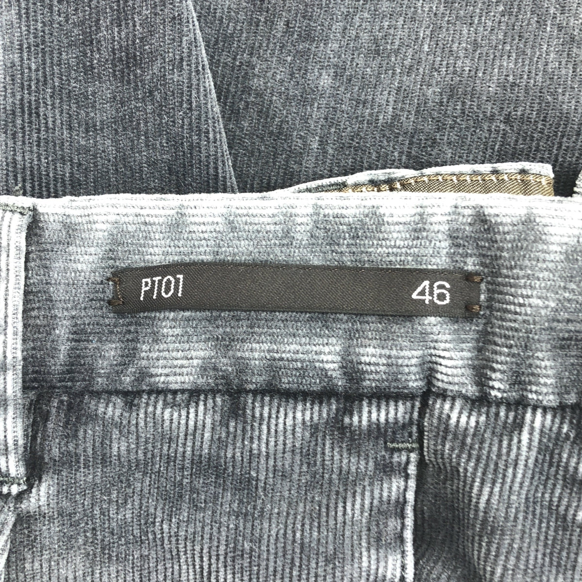 PT01 / ピーティーゼロウーノ | SUPER SLIM FIT / STRETCH / コーデュロイ スラックス パンツ | 46 | グレー | メンズ