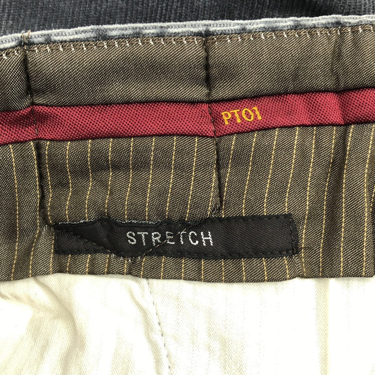 PT01 / ピーティーゼロウーノ | SUPER SLIM FIT / STRETCH / コーデュロイ スラックス パンツ | 46 | グレー | メンズ