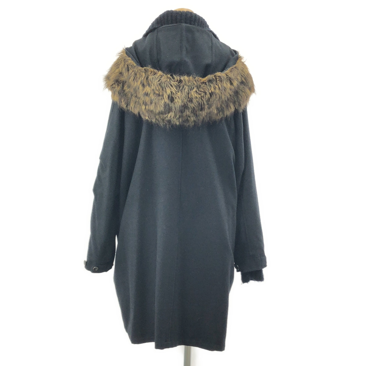 YOHJI YAMAMOTO +NOIR / ヨウジヤマモトプリュスノアール | 2002AW | ウール アンゴラ ライナー付き ジップ ロングコート | 3 | レディース