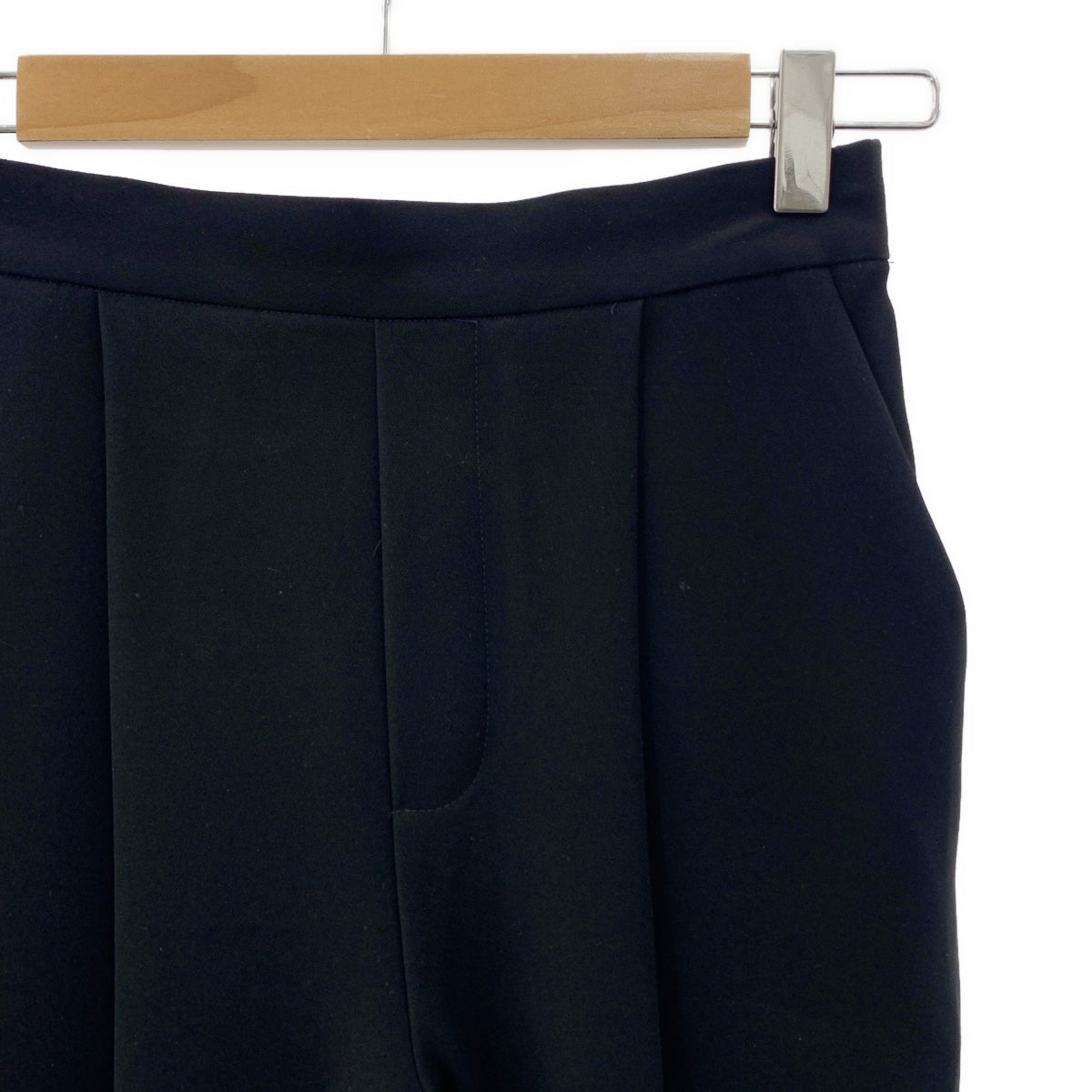 ENFOLD | PE斜紋彈性馬褲 | 36碼 | 黑色 | 女款