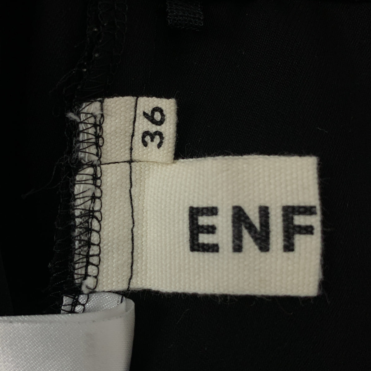 ENFOLD | PE斜紋彈性馬褲 | 36碼 | 黑色 | 女款