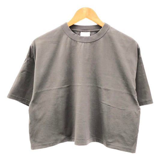 HYKE | Cotton Crew Neck Oversized T-Shirt | Size 2 | Grey | Women's