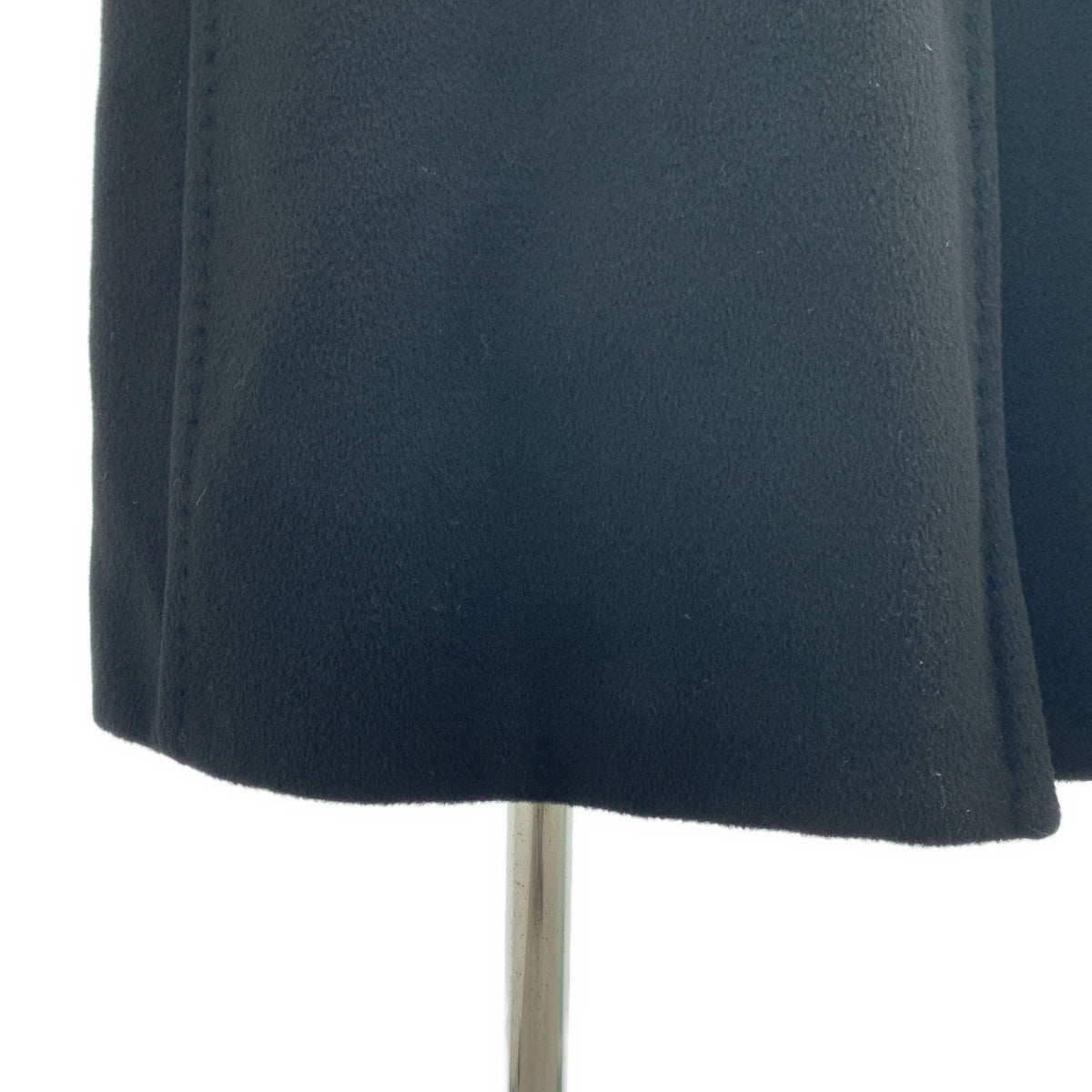 Max Mara / マックスマーラ | 白タグ カシミヤブレンド ウール ベルベット チェスターコート / ロゴ総裏地 | 38 | レディース