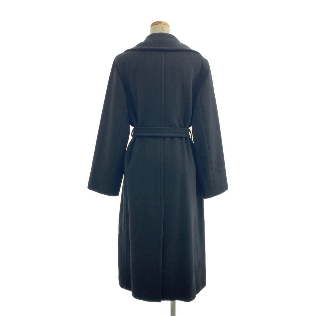 Max Mara / マックスマーラ | 白タグ カシミヤブレンド ウール ベルベット チェスターコート / ロゴ総裏地 | 38 | レディース