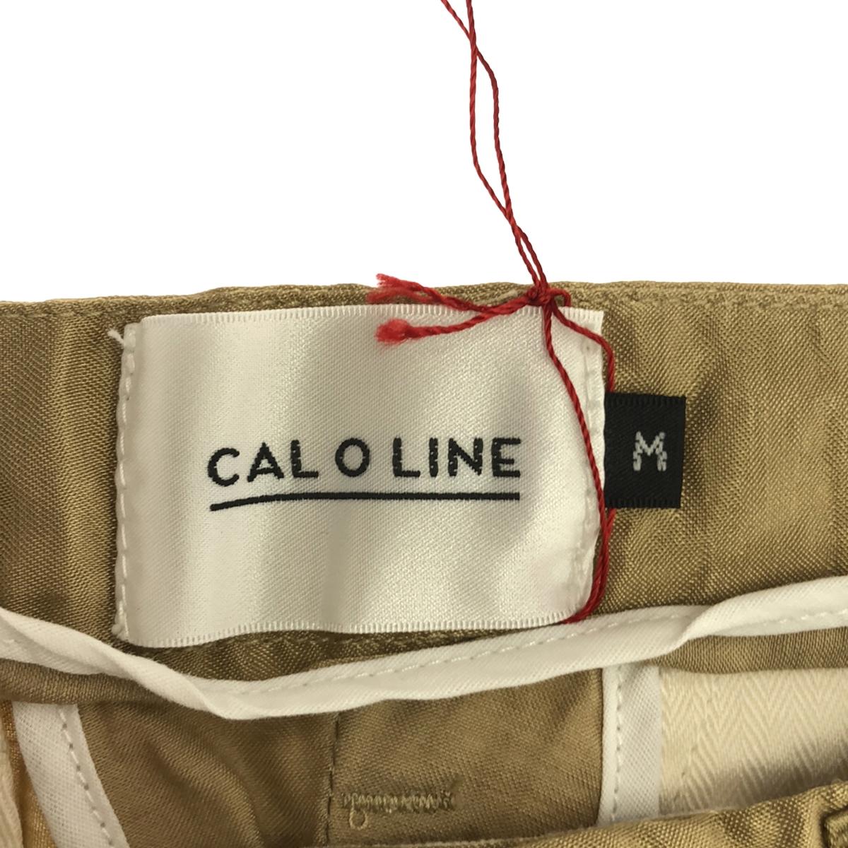 CAL O LINE | Rayon wool blend satin switching tapered pants | M | Men's