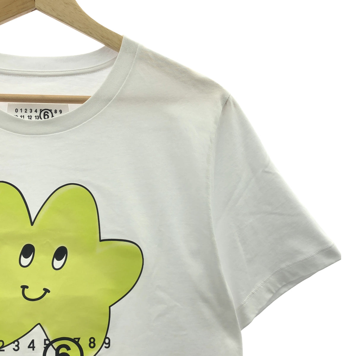 【美品】  MM6 Maison Margiela / エムエムシックスメゾンマルジェラ | 2025SS | KIDS プリント クルーネック Tシャツ | 16 | ホワイト | レディース
