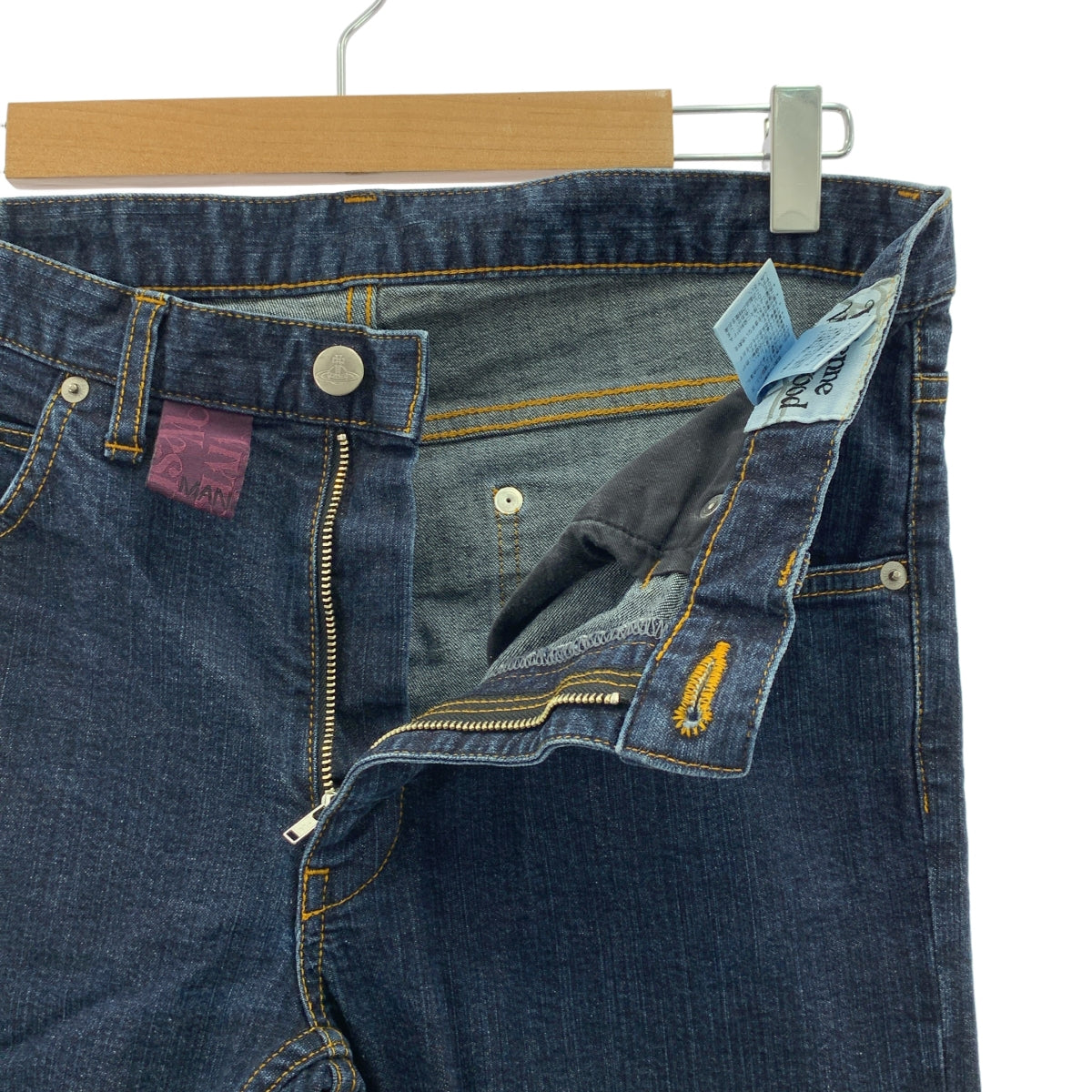 Vivienne Westwood 男裝 | 球形刺繡彈性牛仔褲 | 尺寸 46 | 靛藍 | 男款