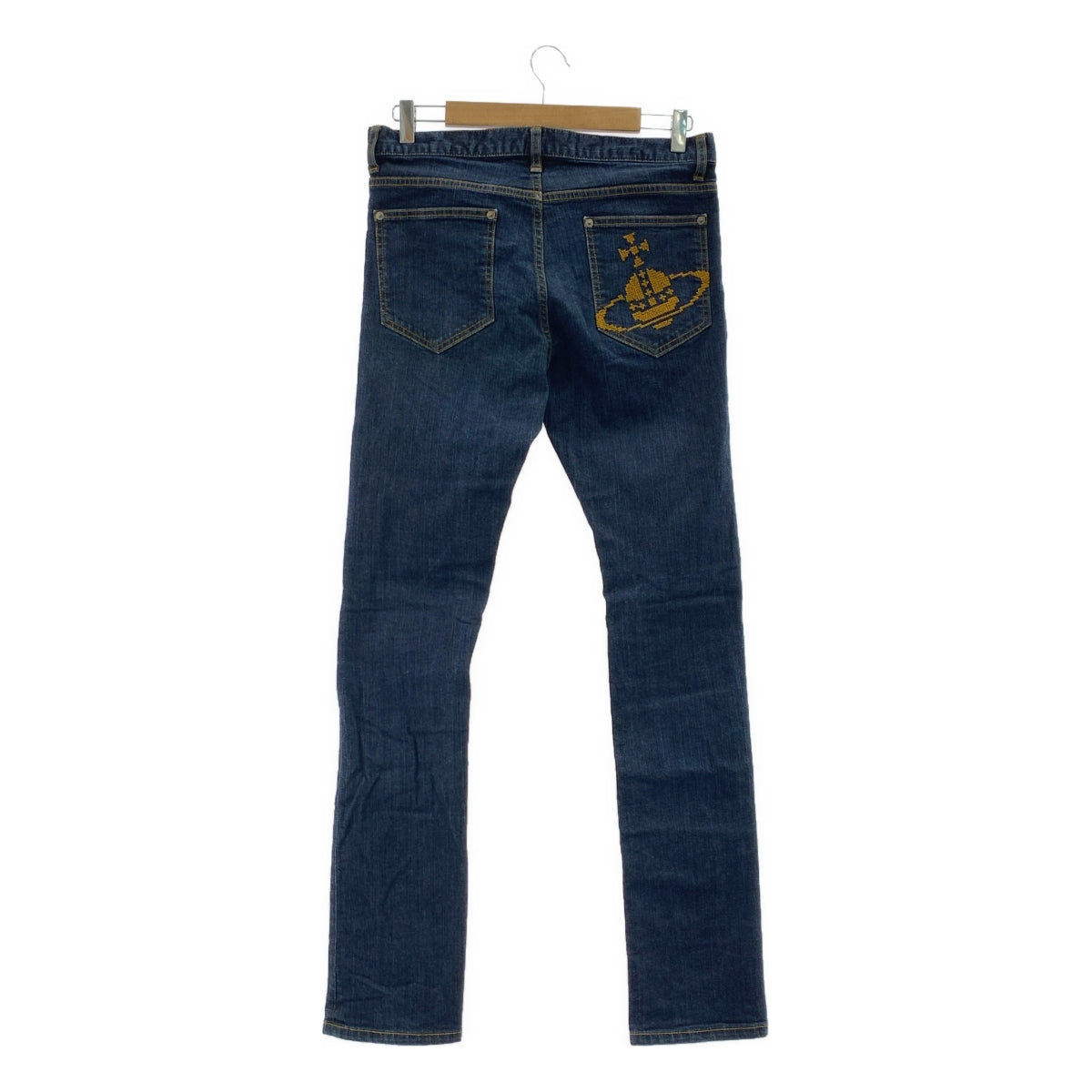 Vivienne Westwood 男裝 | 球形刺繡彈性牛仔褲 | 尺寸 46 | 靛藍 | 男款