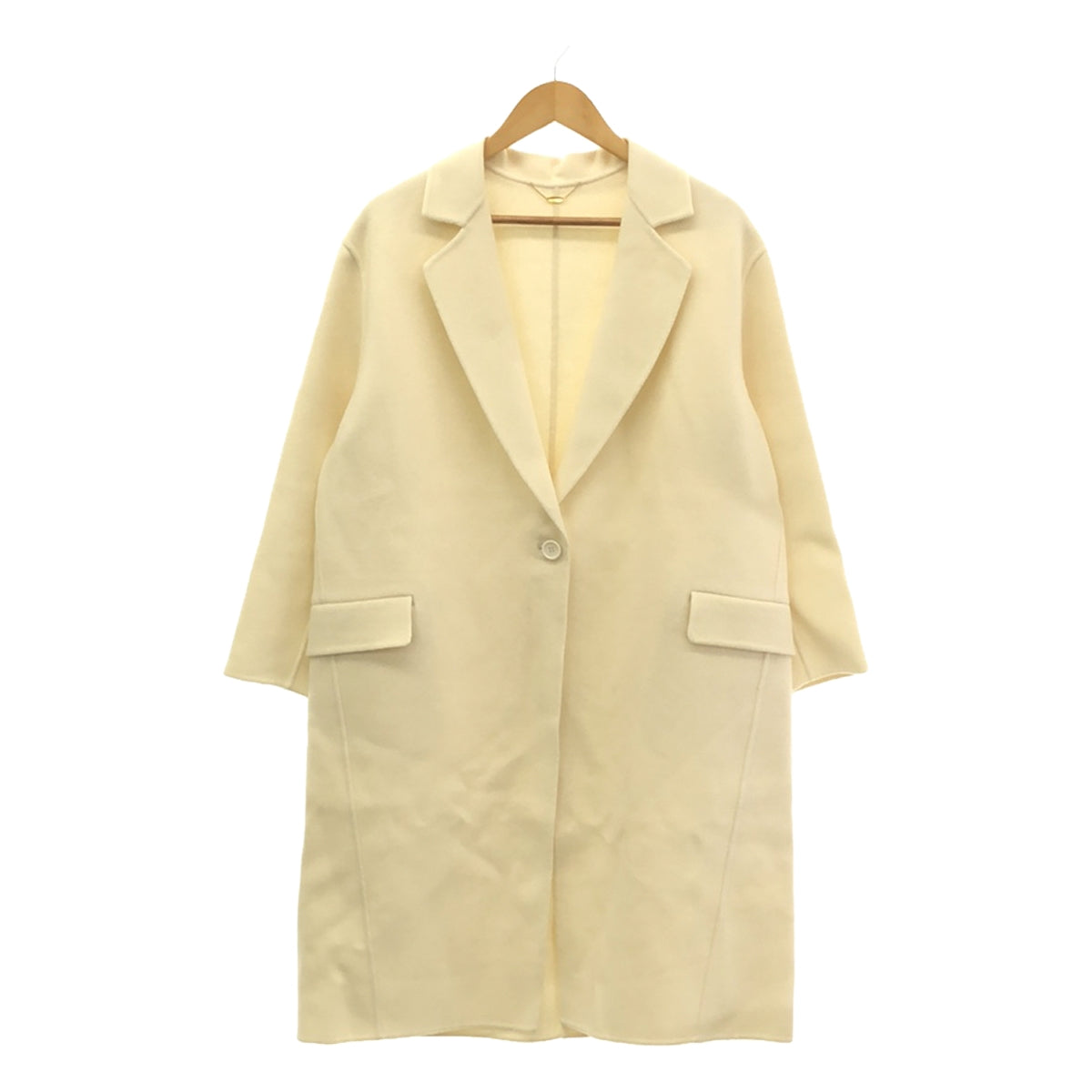 [Good Condition] Lisiere L'Appartement | 2022AW | W Face Coat | F | White | Women's