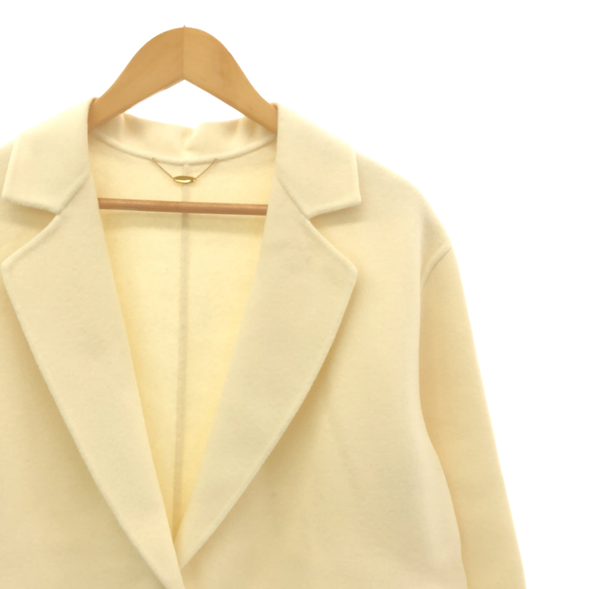 [Good Condition] Lisiere L'Appartement | 2022AW | W Face Coat | F | White | Women's