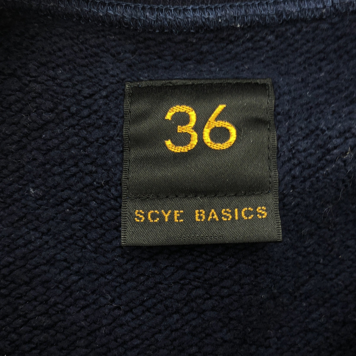 scye basics / サイベーシックス | Fleese Back Jersey Sweatshirt ロゴ クルーネックトレーナー | 36 | メンズ