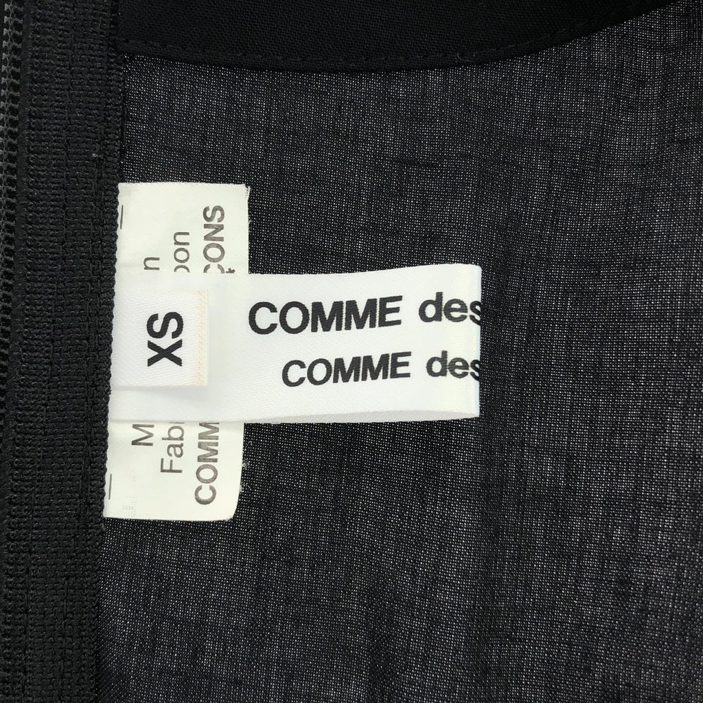 COMME des GARCONS COMME des GARCONS / Comme des | 2020秋冬 |正面設計套頭洋裝| XS |黑色|女性的