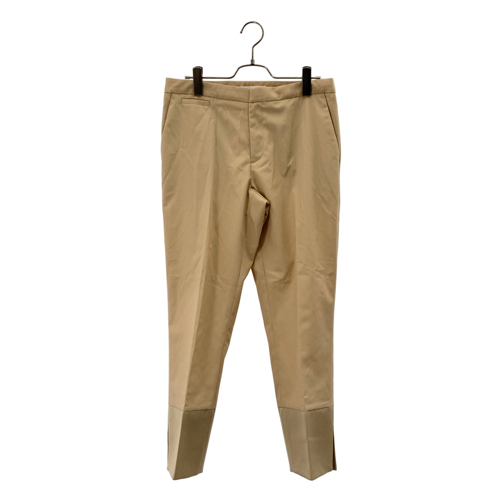 CINOH / 치노 | 바이 컬러 슬릿 슬랙스 팬츠 | 38 | 여성