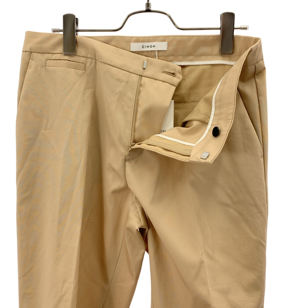 CINOH / 치노 | 바이 컬러 슬릿 슬랙스 팬츠 | 38 | 여성