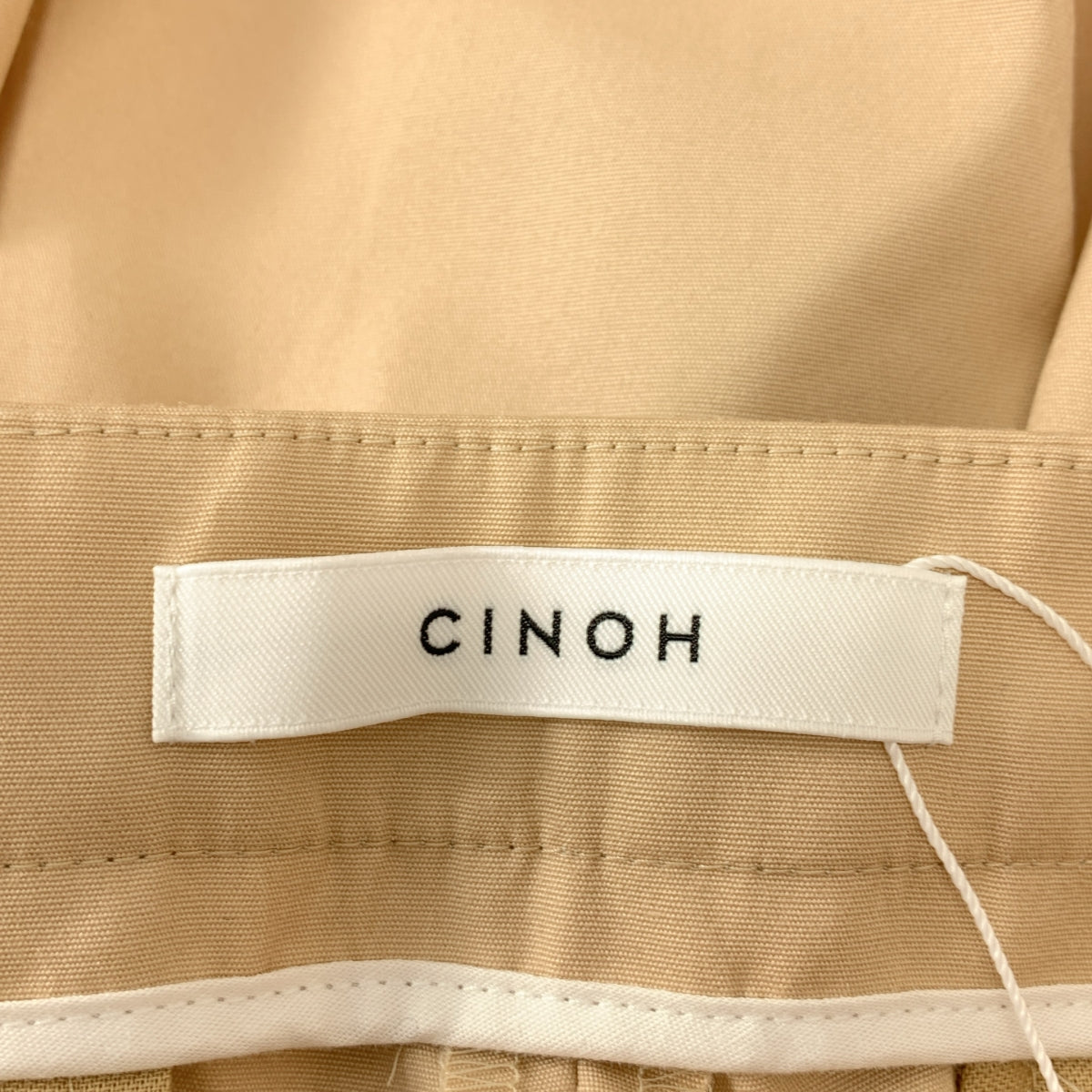 CINOH / 치노 | 바이 컬러 슬릿 슬랙스 팬츠 | 38 | 여성