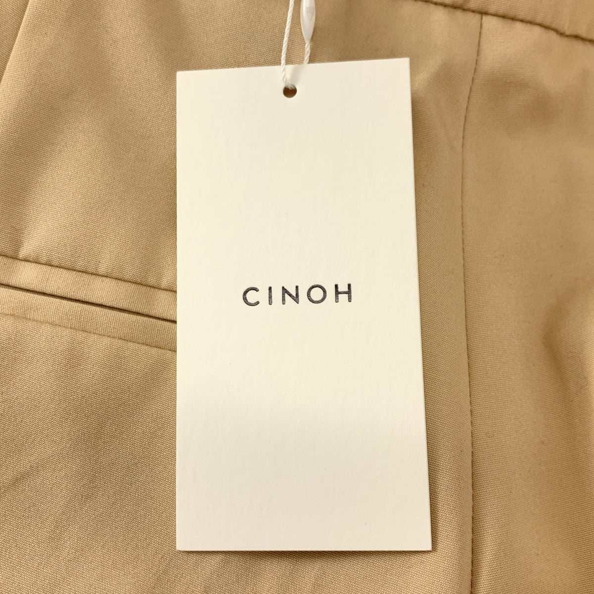 CINOH / 치노 | 바이 컬러 슬릿 슬랙스 팬츠 | 38 | 여성