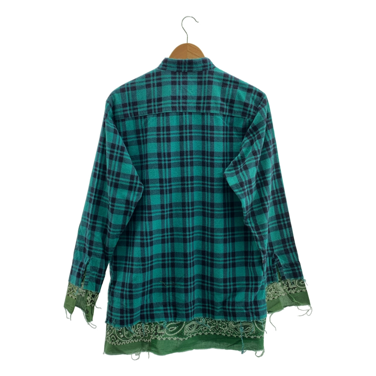 OLD PARK / 올드 파크 | 도킹 체크 리메이크 셔츠 | F | 남성