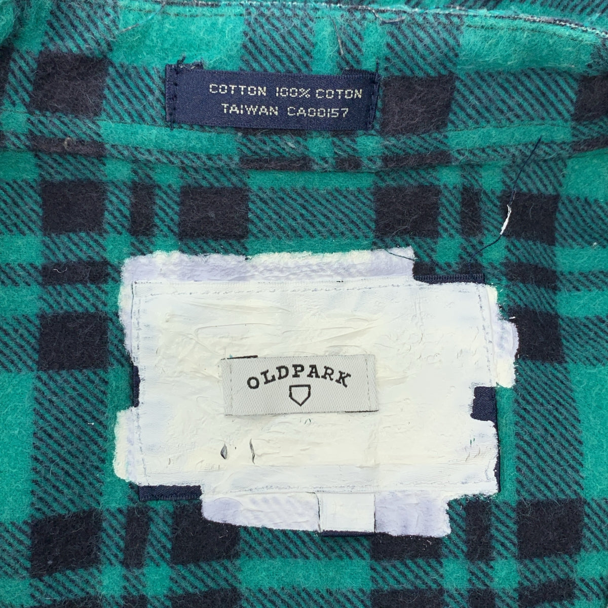 OLD PARK / 올드 파크 | 도킹 체크 리메이크 셔츠 | F | 남성