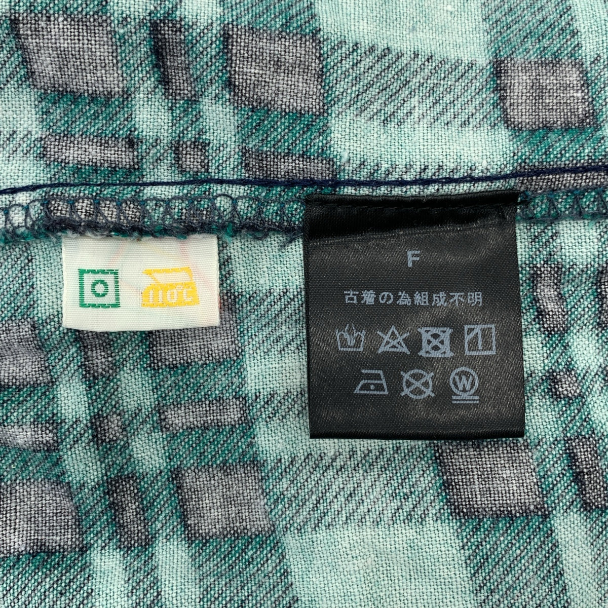 OLD PARK / オールドパーク | ドッキング チェック リメイクシャツ | F | メンズ