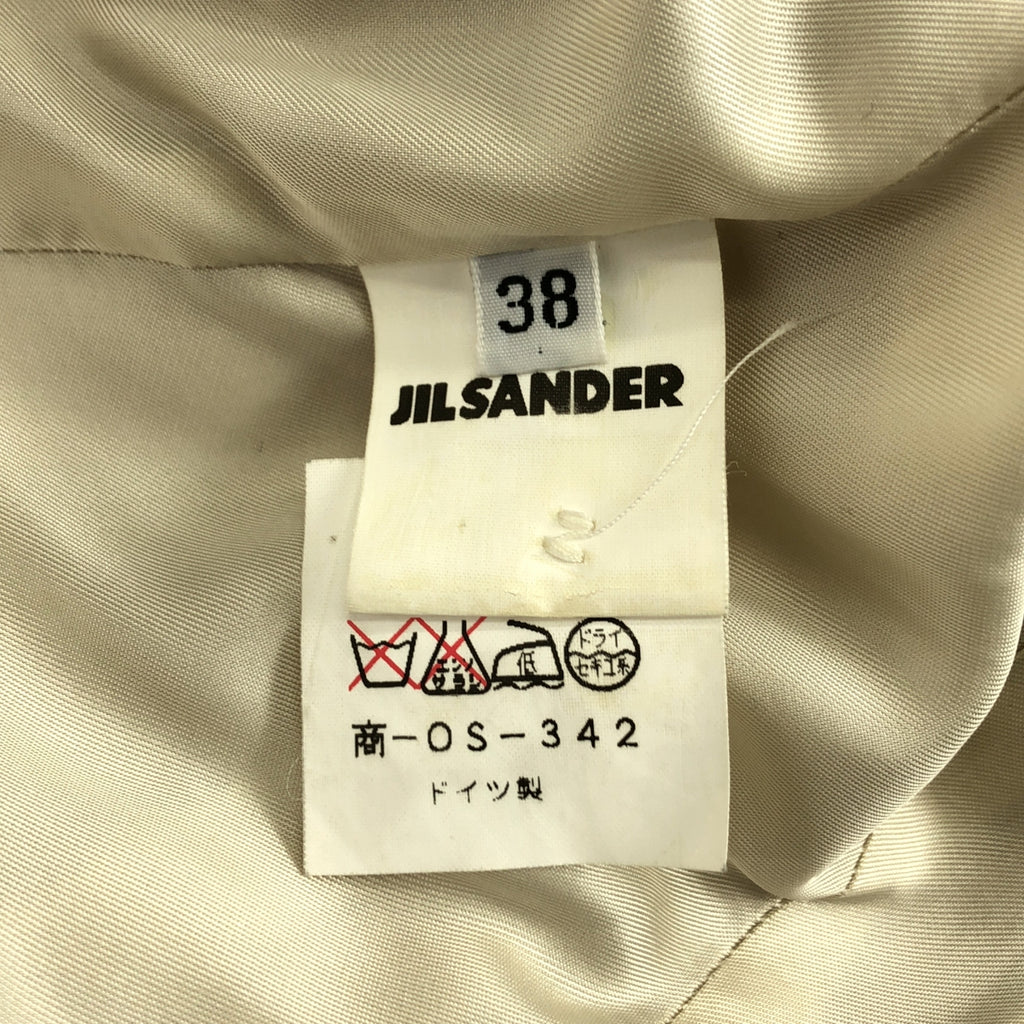 JIL SANDER / ジルサンダー | レーヨン ウール ダブルブレスト コート | 38 | レディース