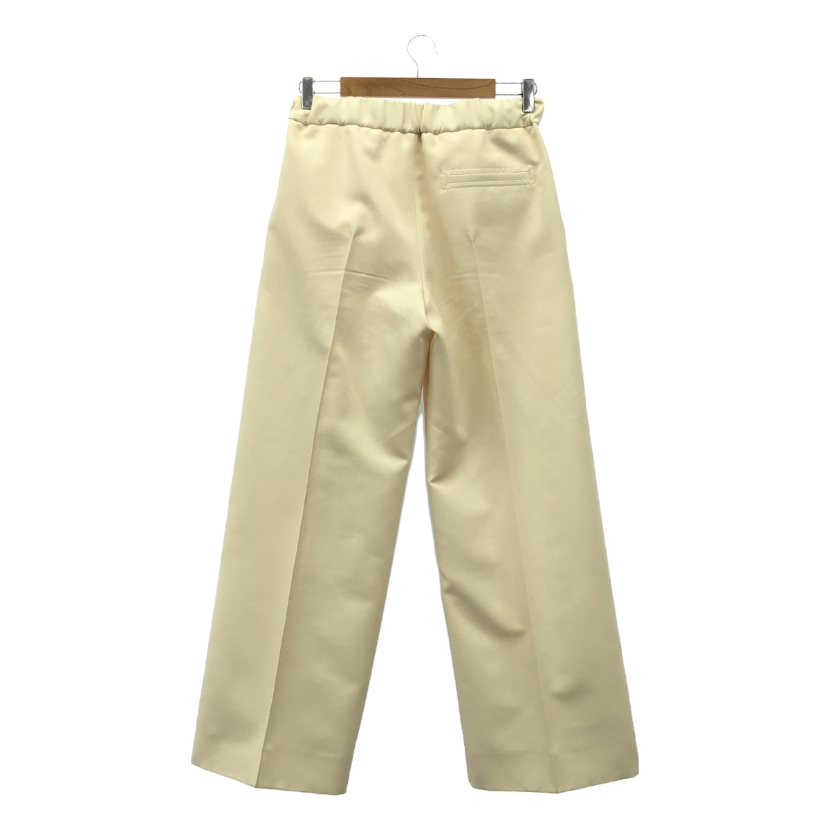 [Beautiful Condition] JIL SANDER | Wide Slacks with Zip Hem | Size 34 | Ivory | Women's