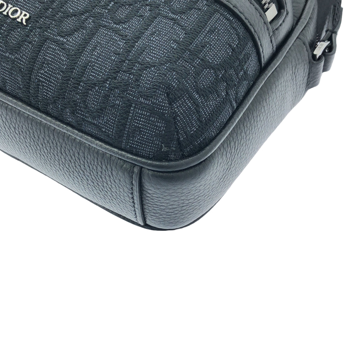 【美品】  Dior / ディオール | 2024AW | Rider 2.0 ジップ メッセンジャーバッグ ミニ オブリーク ジャカード & グレインドカーフスキン | ブラック | メンズ