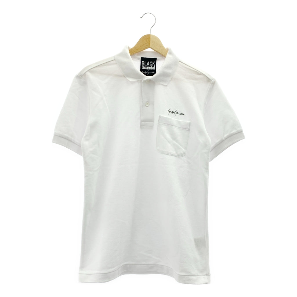 BLACK Scandal 山本耀司 | 2021 春夏系列 | 標誌性 Logo 口袋 Polo 衫 | 1 碼 | 男士