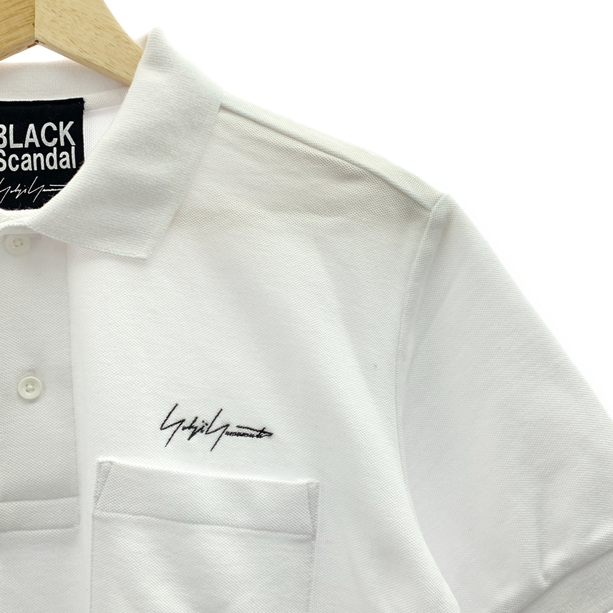 BLACK Scandal 山本耀司 | 2021 春夏系列 | 標誌性 Logo 口袋 Polo 衫 | 1 碼 | 男士