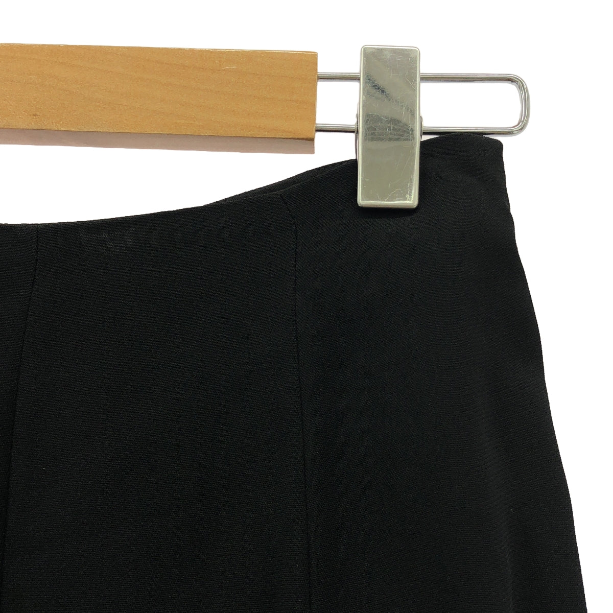 【美品】  RALPH LAUREN PURPLE LABEL / ラルフローレンパープルレーベル | サイドジップ シアー ドレス スカート | 0 | ブラック | レディース