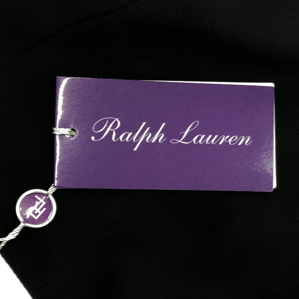 [狀況良好] RALPH LAUREN PURPLE LABEL |側拉鍊透視連身裙 | 0 |黑色 |女性的