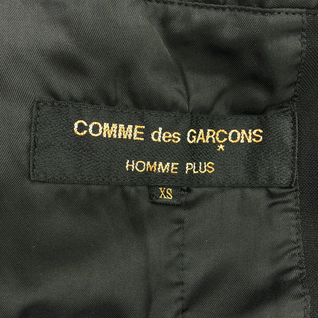 COMME des GARCONS HOMME PLUS / 콤데 갤슨 옴플루스 | 2020SS | 폴리 에스테르 변형 테일러드 재킷 | XS | 블랙 | 남성