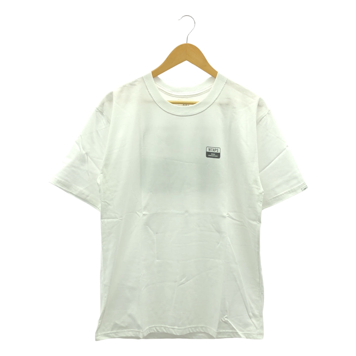 【美品】  WTAPS / ダブルタップス | WUC TEE / ロゴ クルーネック Tシャツ カットソー | 02 | white | メンズ