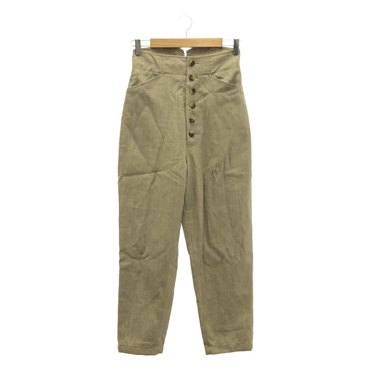 6(ROKU) / ロク | FRONT BUTTON PANTS パンツ | 34 | ベージュ | レディース