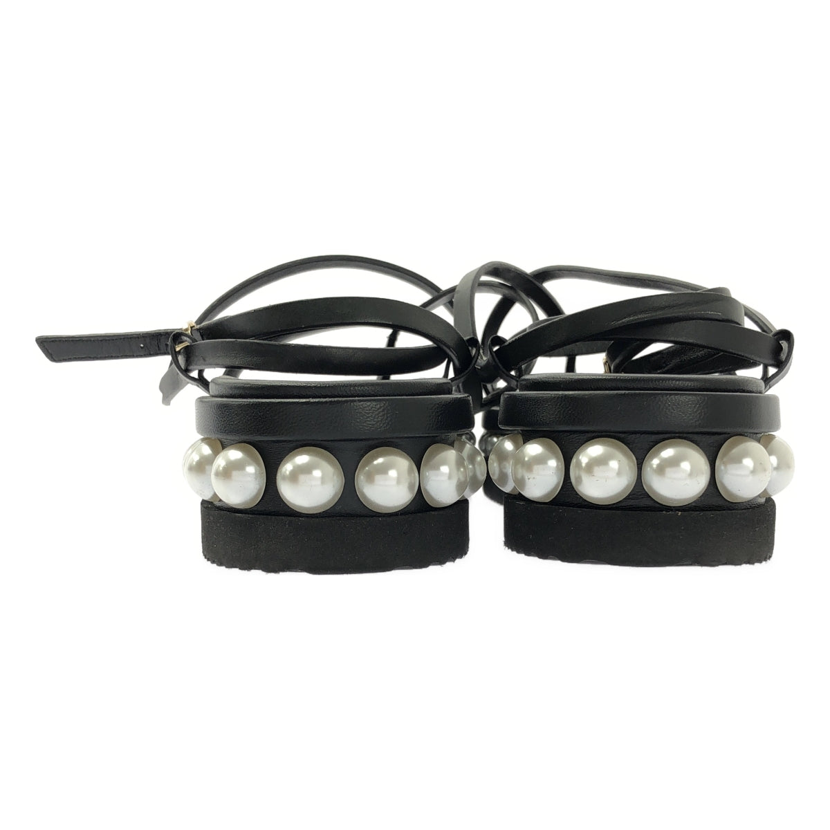 JIMMY CHOO / 지미추 | PINE FLAT 진주 플랫 스트랩 샌들 | 38 |