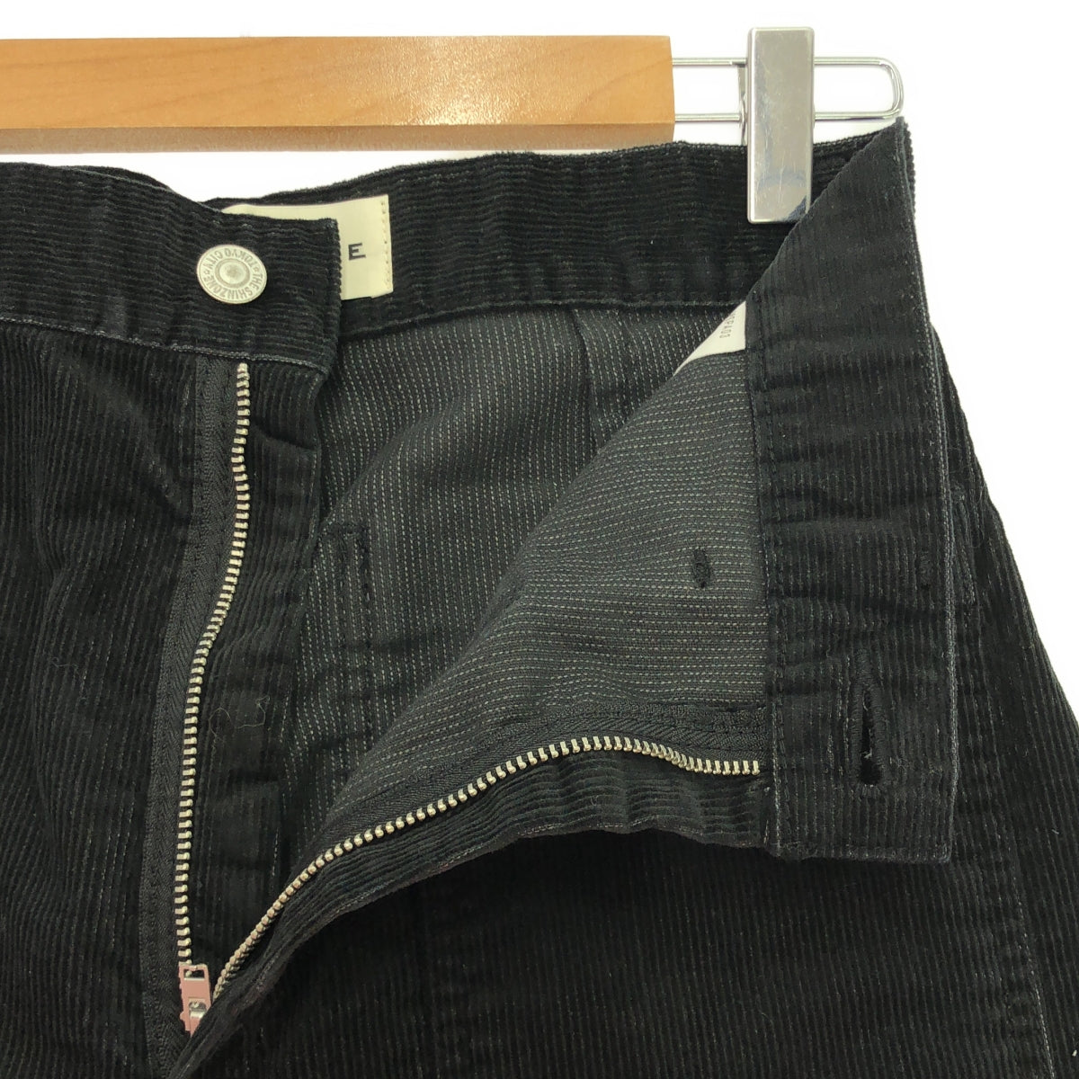 [全新] Shinzone | 2024秋冬 |燈芯絨海軍褲 |尺寸 34 |黑色 |女性的