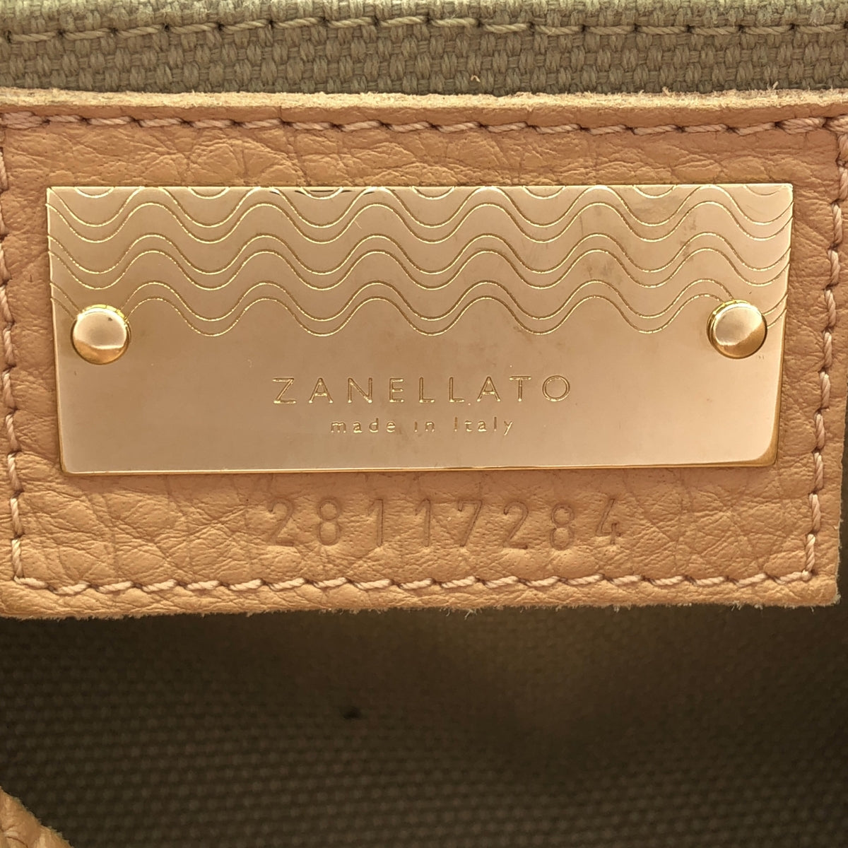 扎內拉托 |皮革 Postina 雙向翻蓋手提包，配肩帶 |粉紅色 |女性的