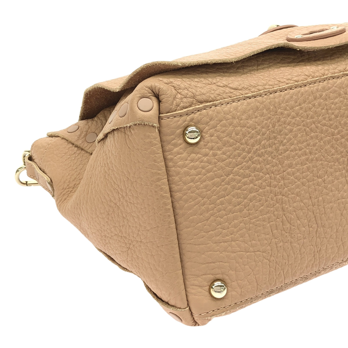 ZANELLATO / ザネラート | レザー ポスティーナ 2way ショルダー付き フラップ ハンドバッグ | ピンク | レディース