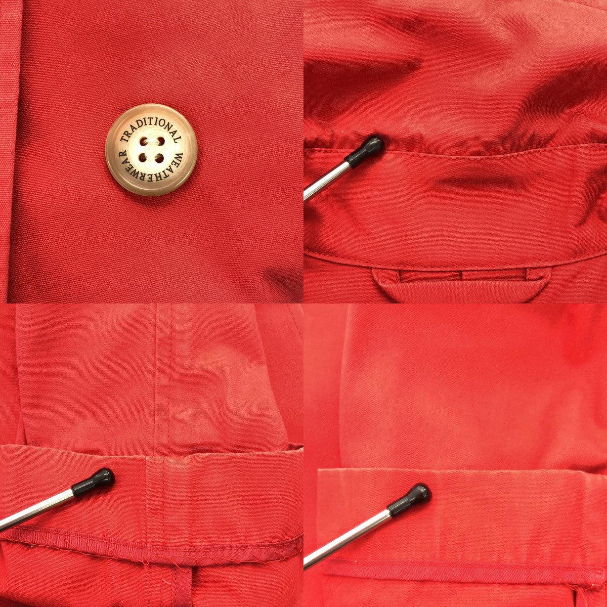 Traditional Weatherwear / トラディショナルウェザーウェア | フライフロント ステンカラーコート | 32 | レッド | レディース