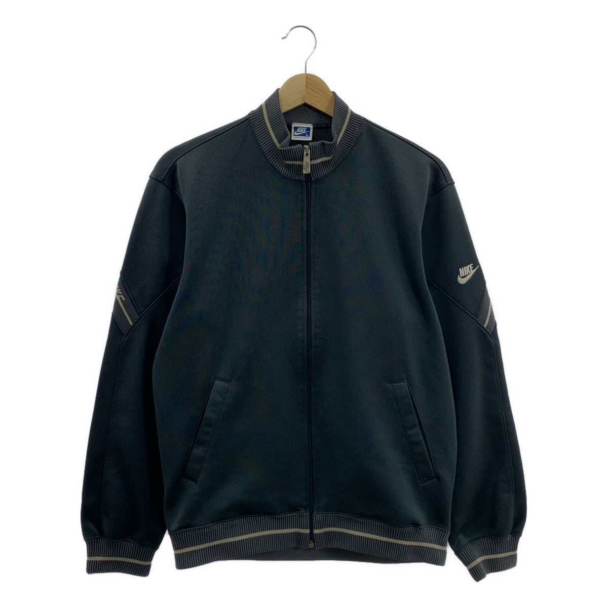 NIKE / ナイキ | 80s ヴィンテージ 青タグ 袖ライン トラックジャケット | L | グレー | メンズ